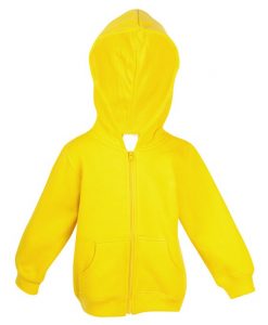 Baby Zip Thru Hoodie - Gold