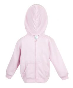 Baby Zip Thru Hoodie - Pink
