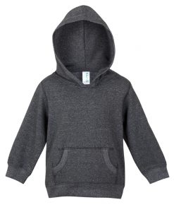 Baby Marl Kangaroo Pocket Hoodie - Dark Heather