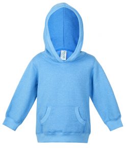 Baby Marl Kangaroo Pocket Hoodie - Sapphire Heather