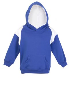 Baby Shoulder Contrast Hoodie - Royal/White