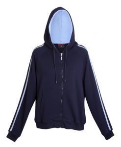 Womens Team Zip-Thru Hoodie - Navy/Sky