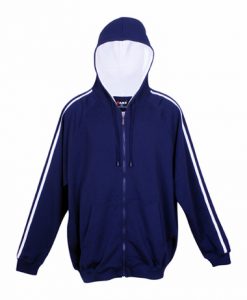 Womens Team Zip-Thru Hoodie - Navy/White