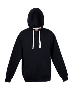 Mens Heavy Kangaroo Pocket Hoodie - Black