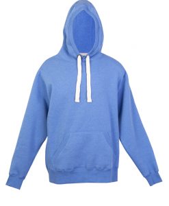 Mens Heavy Kangaroo Pocket Hoodie - Blue Marl