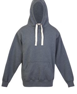 Mens Heavy Kangaroo Pocket Hoodie - Charcoal Marl