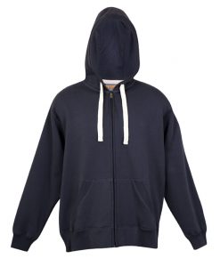 Mens Brushed Heavy Zip Thru Hoodie - New Charcoal