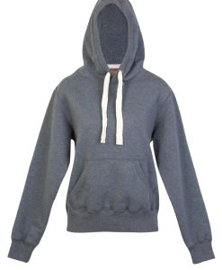 Womens Heavy Kangaroo Pocket Hoodie - Charcoal Marl