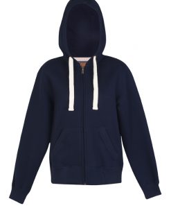 womens & Juniors Heavy Brushed Zip-Thru Hoodie - Navy