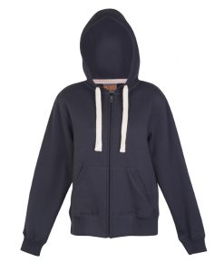 womens & Juniors Heavy Brushed Zip-Thru Hoodie - New Charcoal