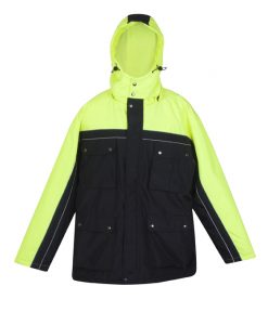 Mens Hi Vis Jacket - Black/Yellow