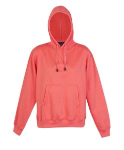 Kids Zip Thru Hoodie - Coral Red