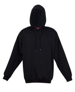 Mens Kangaroo Pocket Hoodie - Black
