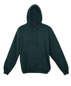 Mens Kangaroo Pocket Hoodie - Bottle Green
