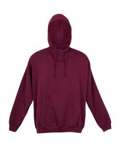Mens Kangaroo Pocket Hoodie - Maroon