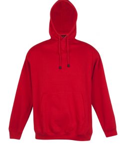 Mens Kangaroo Pocket Hoodie - Red