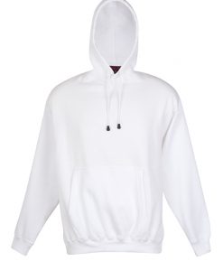 Mens Kangaroo Pocket Hoodie - White