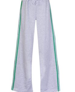 Womens Team Track Pants - Grey Marl/Kelly Green