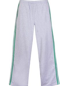 Mens Team Track Pants - Grey Marl/Kelly Green