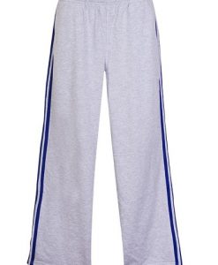 Mens Team Track Pants - Grey Marl/Royal Blue