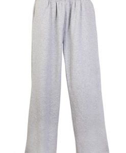 Mens Fleece Track Pants - Grey Marl