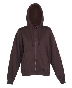 Womens & Juniors Zip Thru Hoodie - Brown