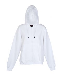Womens & Juniors Zip Thru Hoodie - White