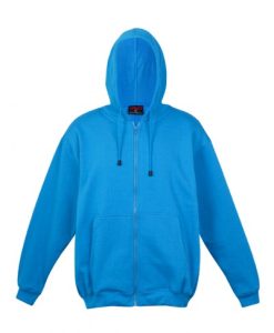 Kids Zip Thru Hoodie - Azure