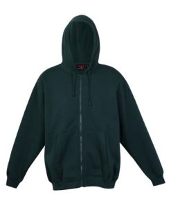 Kids Zip Thru Hoodie - Bottle Green