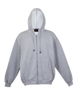 Kids Zip Thru Hoodie - Grey Marl