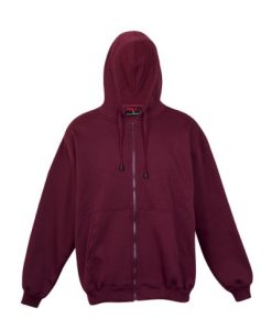 Kids Zip Thru Hoodie - Maroon