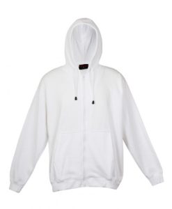 Kids Zip Thru Hoodie - White