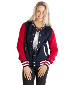 Womens Varsity Jacket with Hood