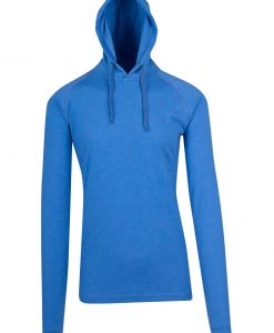 Mens FUSION T-shirt Hoodie - Royal Marl