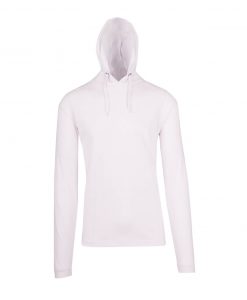 Mens FUSION T-shirt Hoodie - White