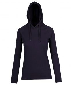 Womens FUSION T-shirt Hoodie - Navy