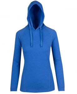Womens FUSION T-shirt Hoodie - Royal Marl