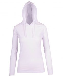 Womens FUSION T-shirt Hoodie - White