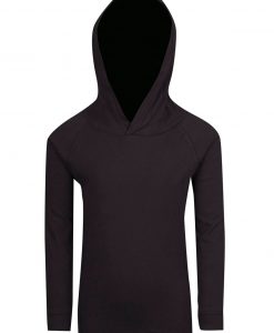 Kids FUSION T-shirt Hoodie - Black