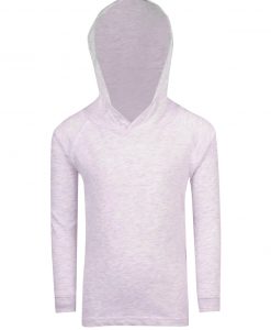 Kids FUSION T-shirt Hoodie - White Marl