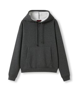 Womens Kangaroo Pocket Hoodie - Dark Marl