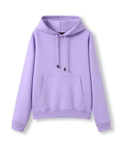 Womens Kangaroo Pocket Hoodie - Lavender