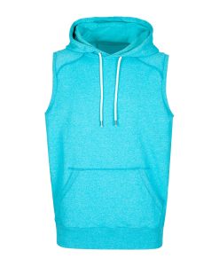 Men's Athletic Sleeveless Hoodie - Jade Heather